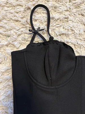 ASTR The Label Black Tank Top with Bow Details thumbnail 3