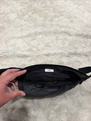 Nike Black Waist Fanny Pack with White Swoosh Logo Running bag thumbnail 3