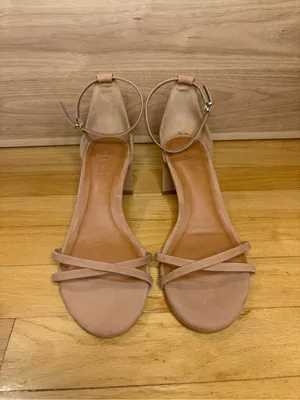 Steve Madden Rae Tan Nubuck Block Heel Sandals - Size 7 thumbnail 3