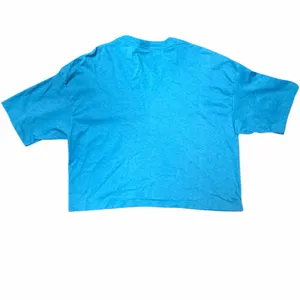 VTG Sunbelt Sarcastic Graphic Crop Top • Teal Blue Single Stitch Irony Core M thumbnail 4