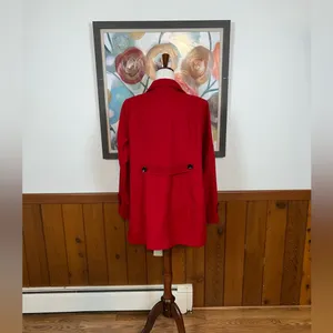 Beautiful New Roz & Ali Red Wool Coat! thumbnail 5