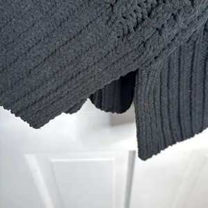 Aerie Cable Car Quarter Zip Sweater Chunky Knit Black W1674 Sz M thumbnail 9