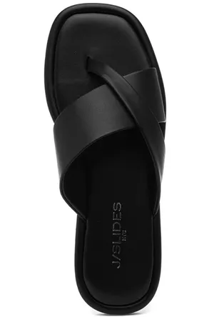 Brand New leather J slides size 7 1/2 thumbnail 1