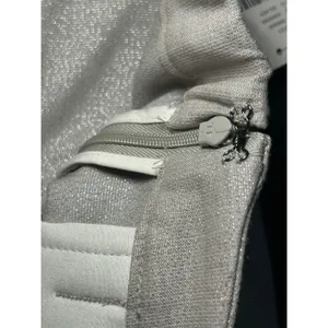 Maeve Anthropologie NWT Metallic Cropped Pants Size‎ Medium Silver Relaxed Fit thumbnail 8