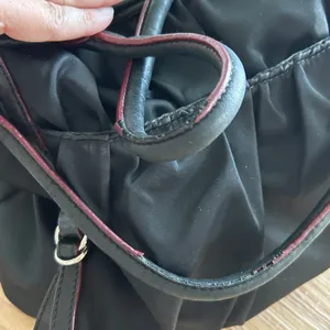 MZ Wallace Bianca Tote Bag Nylon Black Bedford Moto Satchel Crossbody with Pouch thumbnail 7