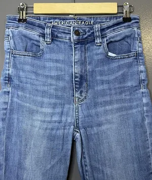 American Eagle Outfitters Highest Rise Jegging Jeans Womens 8 Med Wash Stretch thumbnail 1