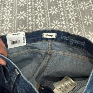 NWT Wrangler Wild West 603 Indigood High Rise‎ Straight Blue Wash Size 25 x 28 thumbnail 9