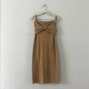 NWT‎ Lulus The Way I Feel Cutout Tan Midi Knit Sweater Dress thumbnail 4