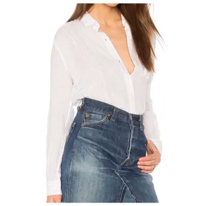 Rails Charli Shirt Size XS Oahu Stripe Metallic Linen Lightweight Button Down thumbnail 8