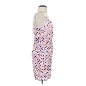 Lulus Pink Geometric Mini Dress Square Neck Size S Preppy Summer Retro Mod Y2K thumbnail 5