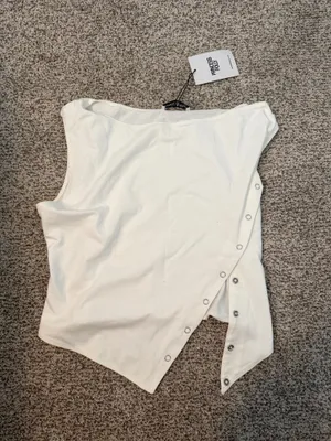 Princess Polly Karre Off the Shoulder Top White thumbnail 4