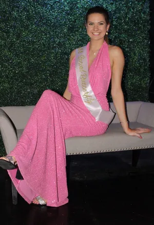 Windsor Pink Long Formal Dress thumbnail 3