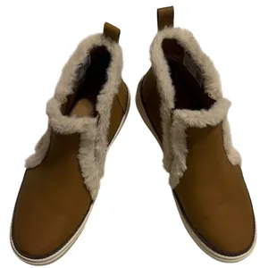 TOMS Women Brown Faux Shearling Trim Ankle Boots Slip On Sneaker Bootie 10018928 thumbnail 5