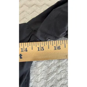 Staud Black Cotton Tiered Midi Dress Square Neck Off Shoulder Button Front 6 thumbnail 5