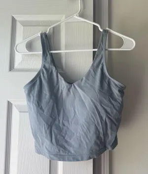 Amazon blue work out tank top thumbnail 1