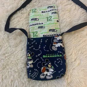 Seattle Seahawks Themed Crossbody Ladies Bag Cute Football Mouse thumbnail 5