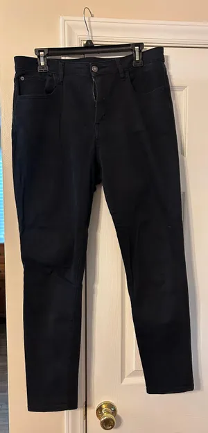 Arizona Hi-Rise Skinny Black Khaki Pants thumbnail 1