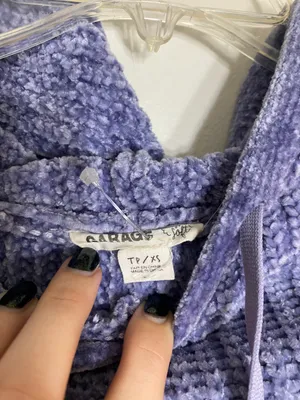 Hooded Sweater Purple Size XS thumbnail 3