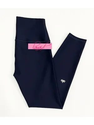 Alo 7/8 High-Waist Airlift Leggings Navy Hi-Rise Waisted Tights Skinny Pants S thumbnail 6