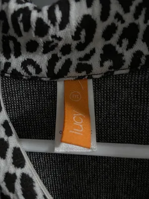 Lucy Cheetah Print Workout Quarter Zip Multi Size M thumbnail 2