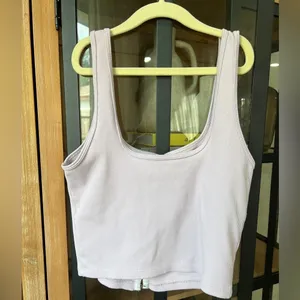 Abercrombie Tank ribbed seamless hook-and-eye corset scuba pastel thumbnail 5