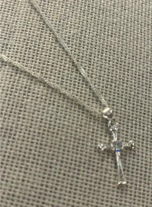 necklace lot a713 silver plated 17 inch thumbnail 1