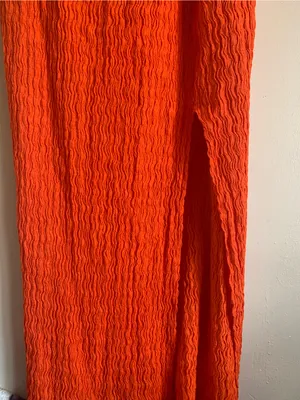 Free People Beach Maxi Orange Dress Summer Women Size Small Slit Outfit Casual thumbnail 2