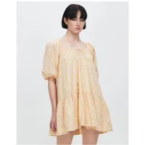 Mon Renn Fling Relaxed Fit Cotton Babydoll Casual Boho Vacation Mini Dress thumbnail 2