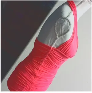 Guess Hot pink ruching dress thumbnail 3