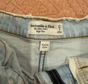 Abercrombie High Rise Jean Cut Off Shorts thumbnail 2