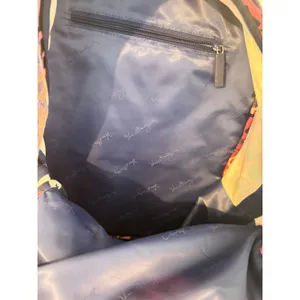 Vera Bradley Floral Backpack Navy Pink White Canvas School Travel Bag‎ thumbnail 10