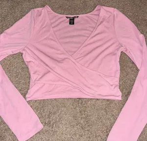 Victoria’s Secret Faux Wrap Crop Top thumbnail 1