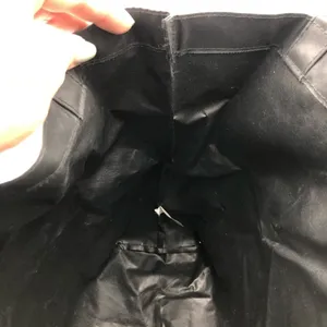 Vintage Vogue Plastic Black Tote Bag thumbnail 7