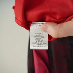 Studio Y 90s Y2K Whimsigoth Black Velvet Midi Dress‎ Red Floral Handkerchief thumbnail 11