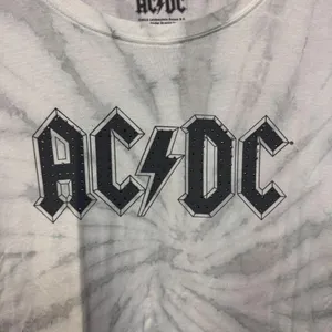 AC/DC Bedazzled Spell Out Logo Hard Rock Band Tie Dye 2X thumbnail 2