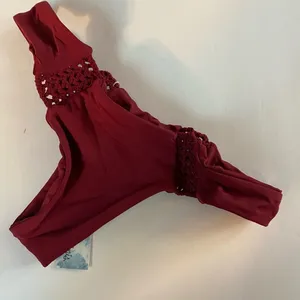 Frankie's Bikinis Malia Bikini Bottom‎ in Maroon NWT thumbnail 7