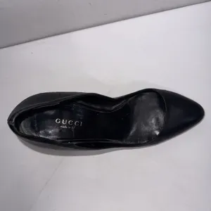Gucci Amputee Right Only Old Money Classy Pump Leather Black Shoe Store Prop 36 thumbnail 4