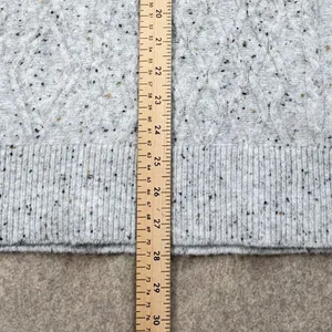 Universal Threads Womens Cable Knit V-Neck Sweater Vest Gray‎ Flecked Large NWT thumbnail 4