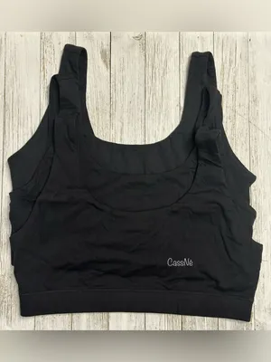 Quince Organic Cotton Tank Bralette Sz S thumbnail 2