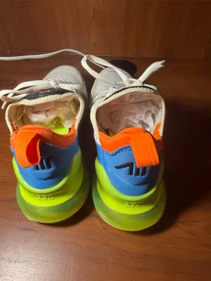 Nike Men’s White/Black/Orange/Blue/Green Athletic Sneakers thumbnail 11