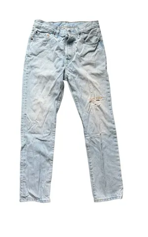 Levi Strauss Light Wash Straight Jeans 501 150th W28 L30 thumbnail 1