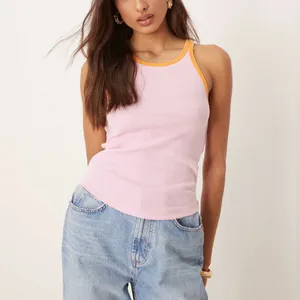 NWT Free People We the Free Only One Ringer Tank Sweet Lilac Carrot Combo - XS thumbnail 6
