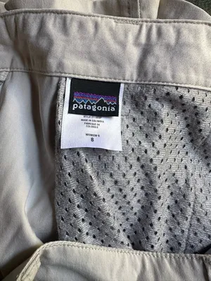 Patagonia Light Gray Women's Shorts with Mesh Lining size 8 thumbnail 5