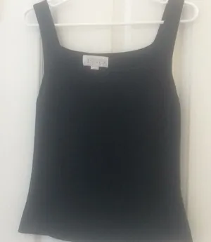 FINAL MARKDOWN Ladies’ Casual Corner Annex Knit Tank Top large Black thumbnail 1