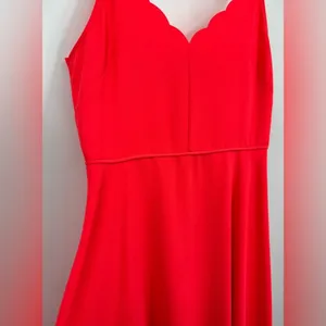 Ted Baker Autumn Wedding‎ Guest Asymmetric Hem Dress Coral Orange Sz 3 - US 8 thumbnail 9