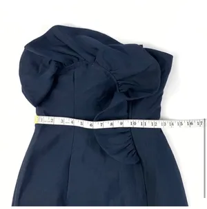 Keepsake Navy Ruffle Midi Dress thumbnail 7