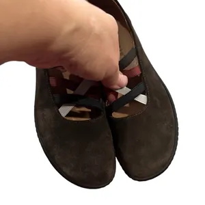 David Tate Mika Casual Neutral Suede Brown Slipon Activewear Shoes 7n thumbnail 3