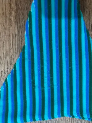 Striped Swimsuit Bikini Blue thumbnail 3