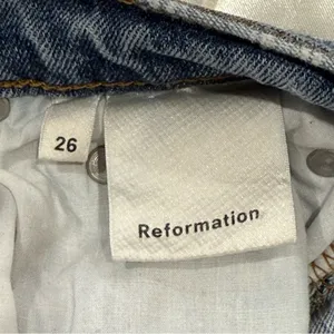 Reformation Crop Flood Kick Flare Jeans Size 26 Chic Minimal Clean Girl Capsule thumbnail 8