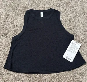 Lululemon Hint of Sheer Cropped Tank NWT size 4 thumbnail 1